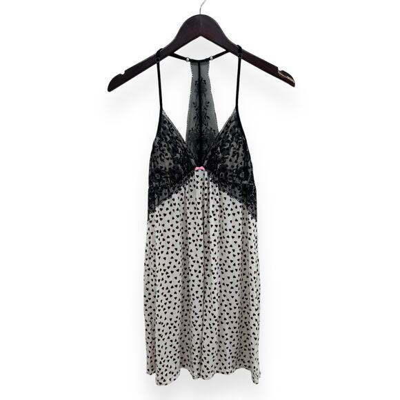 Victoria’s Secret Lace Knit Hearts Tank Top Size Small - Picture 1 of 5